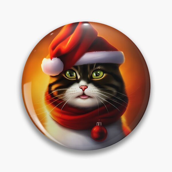 Item preview, Funny Cat Christmas designed and sold by ArtificialCraft.