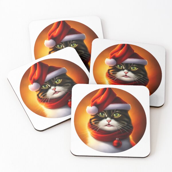 Item preview, Funny Cat Christmas designed and sold by ArtificialCraft.