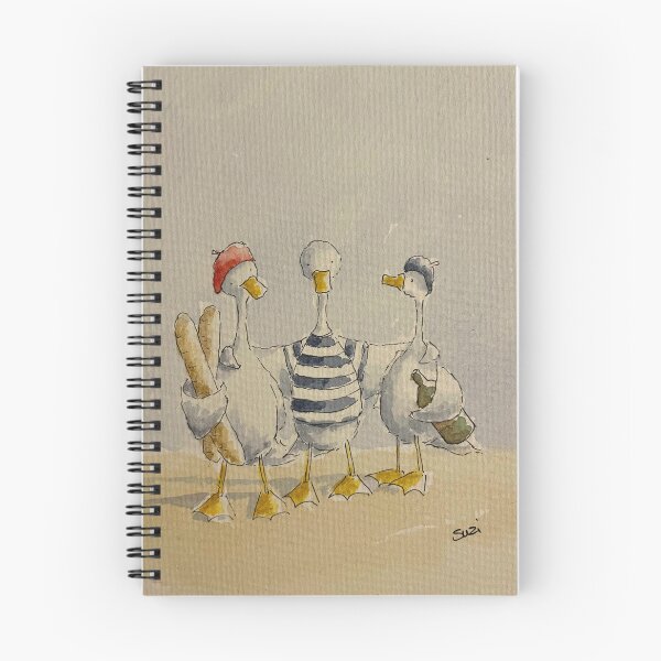 Item preview, Three French ducks  designed and sold by SketchingDoctor.