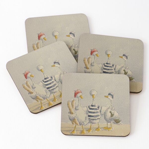 Item preview, Three French ducks  designed and sold by SketchingDoctor.