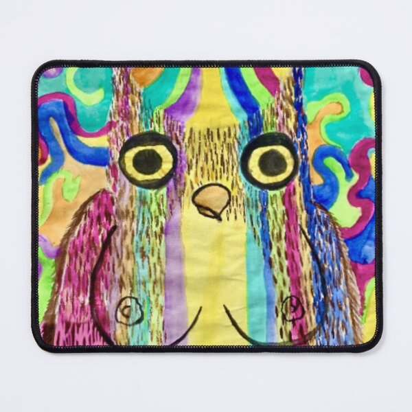 Item preview, psychadelic owl designed and sold by Sam Schneble.