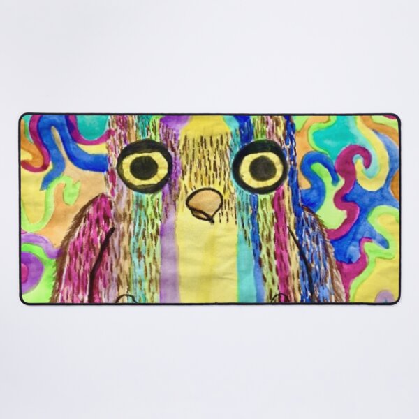 Item preview, psychadelic owl designed and sold by Sam Schneble.