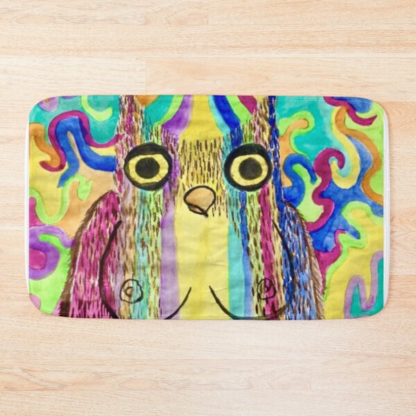 Item preview, psychadelic owl designed and sold by Sam Schneble.