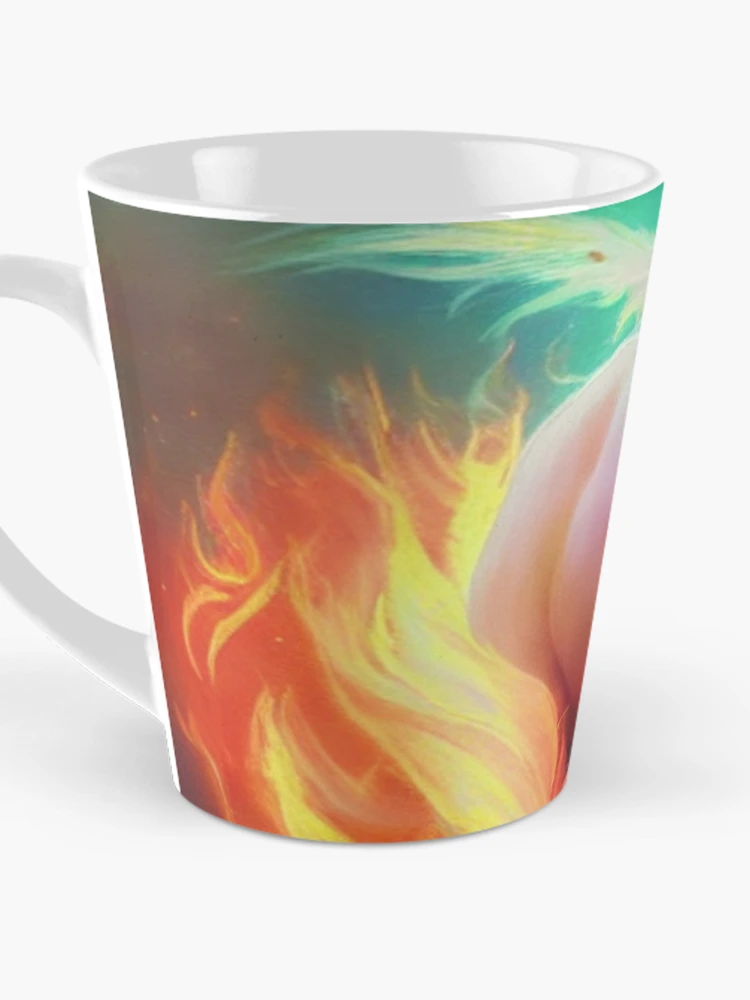 Aperçu 3 sur 4. Mug à café avec l'œuvre Majestic Ivory créée et vendue par Sub-Ruminations.