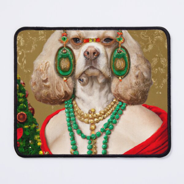 Item preview, Love, Crazy, Puppy, Dog, Funny Royal Christmas, Pet Portrait, Royal Doggie Paintings, Renaissance Pet King Portrait, Classic Pet Portrait, Print, Animal Wall Art designed and sold by RadRococo.