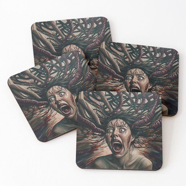 Item preview, Weird bizarre art with crazy human anxiety theme designed and sold by mrlongfield.