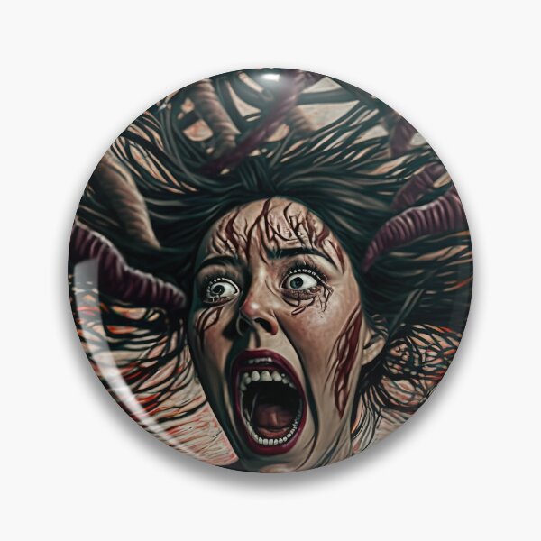Item preview, Weird bizarre art with crazy human anxiety theme designed and sold by mrlongfield.