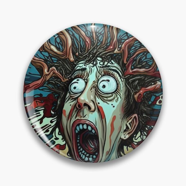 Item preview, Weird bizarre art with crazy human anxiety theme designed and sold by mrlongfield.