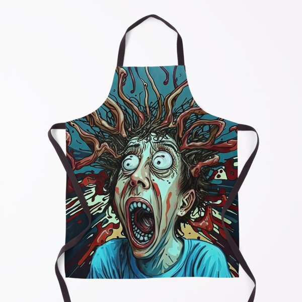 Item preview, Weird bizarre art with crazy human anxiety theme designed and sold by mrlongfield.