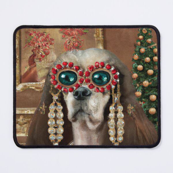 Item preview, Love, Crazy, Puppy, Dog, Funny Royal Christmas, Pet Portrait, Royal Doggie Paintings, Renaissance Pet King Portrait, Classic Pet Portrait, Print, Animal Wall Art designed and sold by RadRococo.