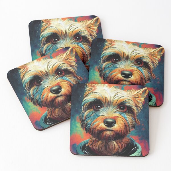 Item preview, Astronaut Yorkie Puppy Nr. 9 designed and sold by thesupremewiz.