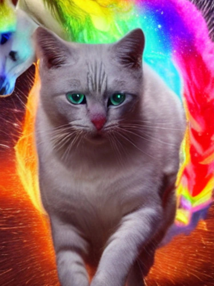 Imagen 5 de 5, Funda de iPhone con la obra Rainbow Kitty Does Not Play, diseñada y vendida por Sub-Ruminations.