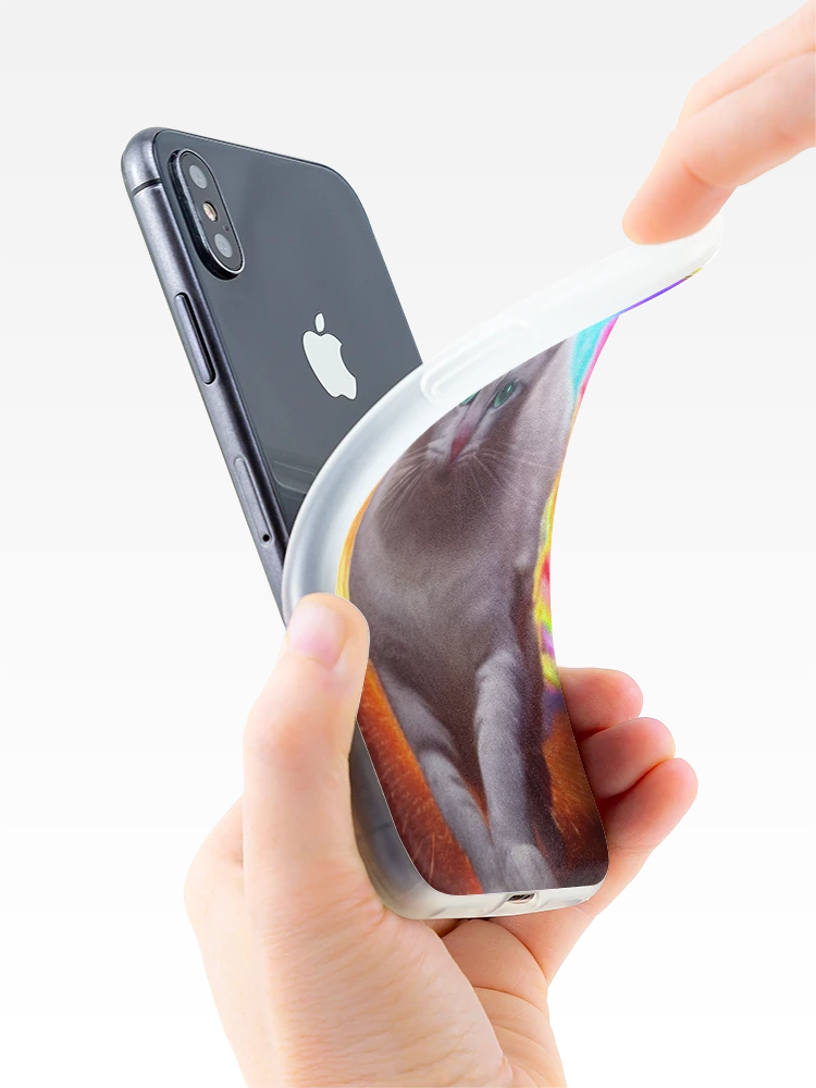 Imagen 4 de 5, Funda de iPhone con la obra Rainbow Kitty Does Not Play, diseñada y vendida por Sub-Ruminations.
