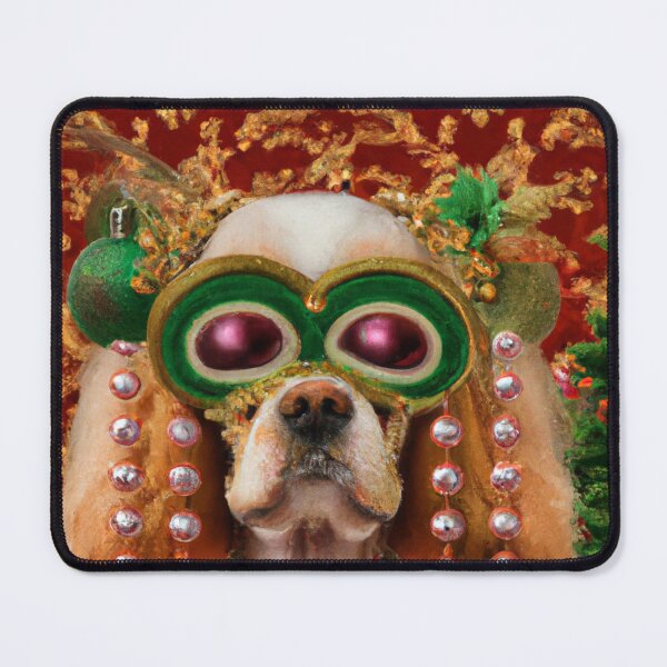 Item preview, Love, Crazy, Puppy, Dog, Funny Royal Christmas, Pet Portrait, Royal Doggie Paintings, Renaissance Pet King Portrait, Classic Pet Portrait, Print, Animal Wall Art designed and sold by RadRococo.