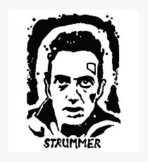 Joe Strummer Block Print Photographic Print