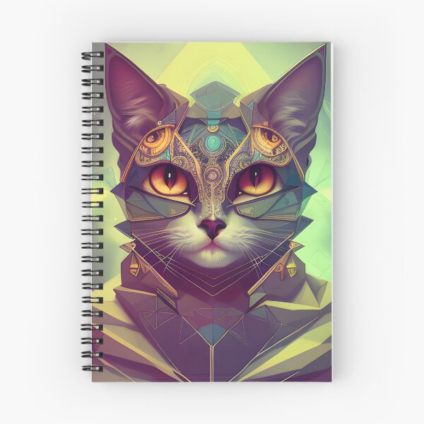Item preview, Geometric Cat - Modern Digital Art designed and sold by Ai-michiart.