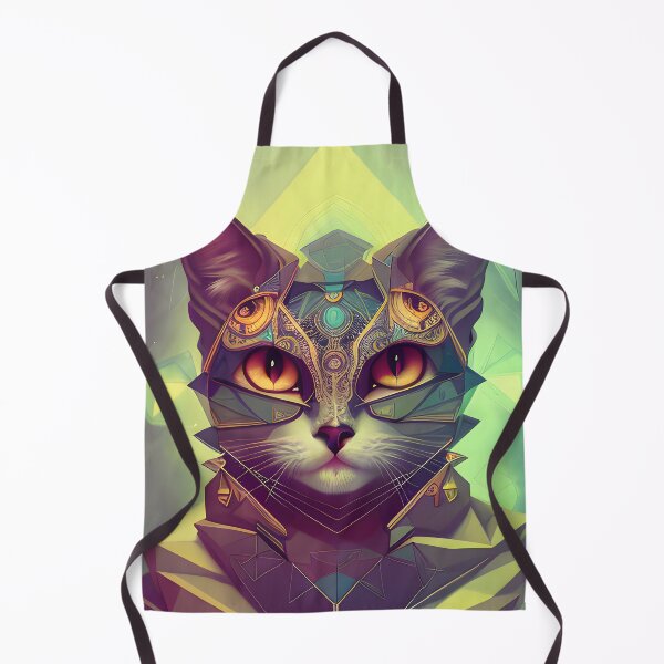Item preview, Geometric Cat - Modern Digital Art designed and sold by Ai-michiart.