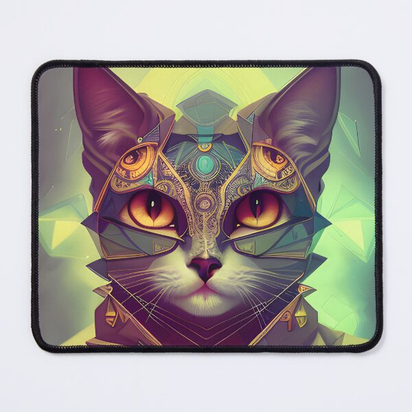 Item preview, Geometric Cat - Modern Digital Art designed and sold by Ai-michiart.
