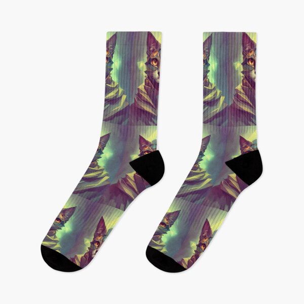Item preview, Geometric Cat - Modern Digital Art designed and sold by Ai-michiart.