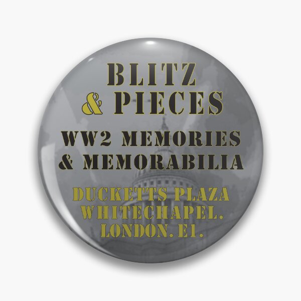 Artikelvorschau, Blitz & Stücke. Erinnerungsstücke aus dem 2. Weltkrieg. Ducketts Plaza entworfen und verkauft von Dis-An-Dat.