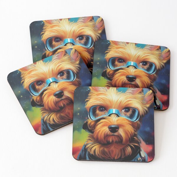 Item preview, Astronaut Yorkie Puppy Nr. 10 designed and sold by thesupremewiz.