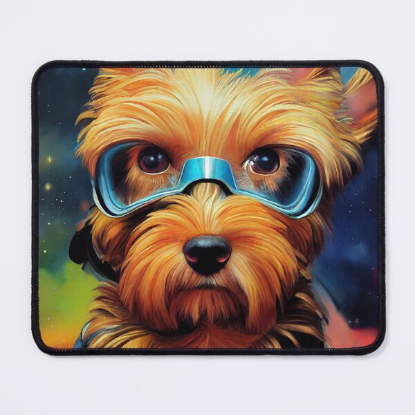 Item preview, Astronaut Yorkie Puppy Nr. 10 designed and sold by thesupremewiz.