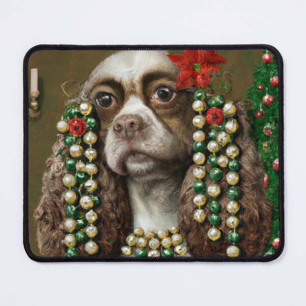 Item preview, Love, Crazy, Puppy, Dog, Funny Royal Christmas, Pet Portrait, Royal Doggie Paintings, Renaissance Pet King Portrait, Classic Pet Portrait, Print, Animal Wall Art designed and sold by RadRococo.