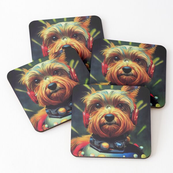 Item preview, Astronaut Yorkie Puppy Nr. 11 designed and sold by thesupremewiz.
