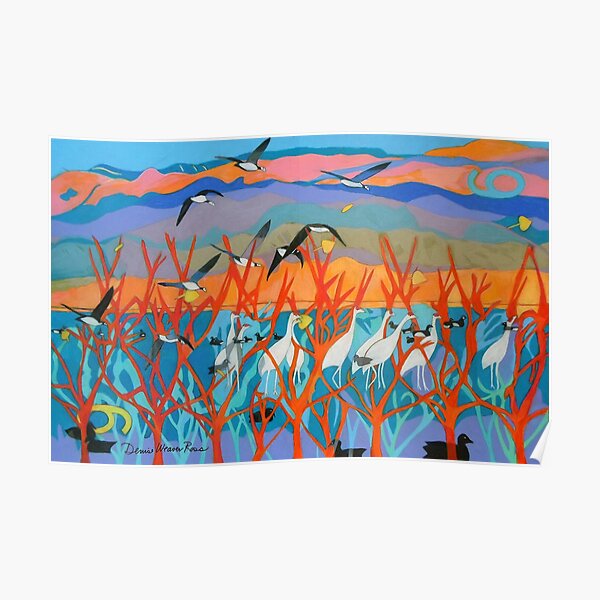 Nine Leaves in the Wind Poster