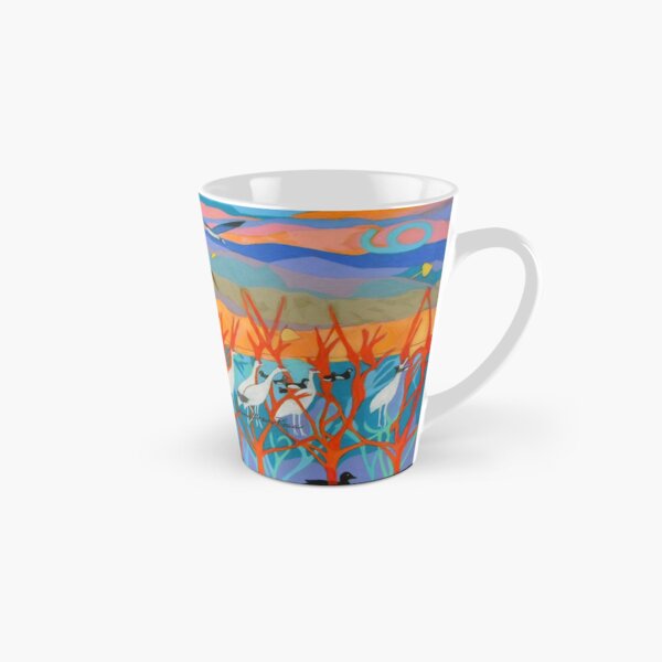 Nine Leaves in the Wind Tall Mug