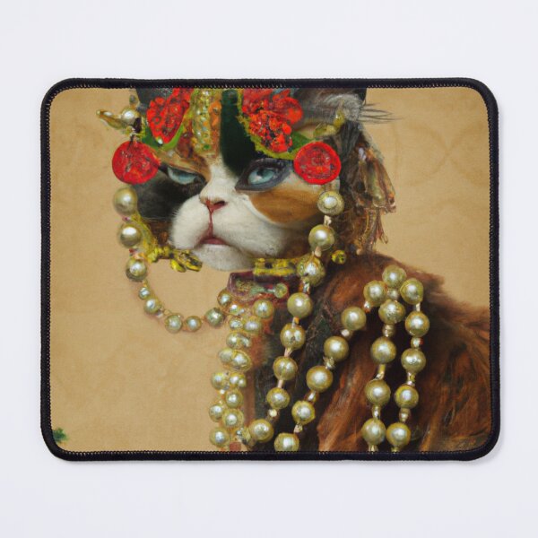 Item preview, Love, Crazy, Kitty, Funny Royal Christmas, Pet Portrait, Royal Cat Paintings, Renaissance Pet King Portrait, Classic Pet Portrait, Print, Animal Wall Art designed and sold by RadRococo.