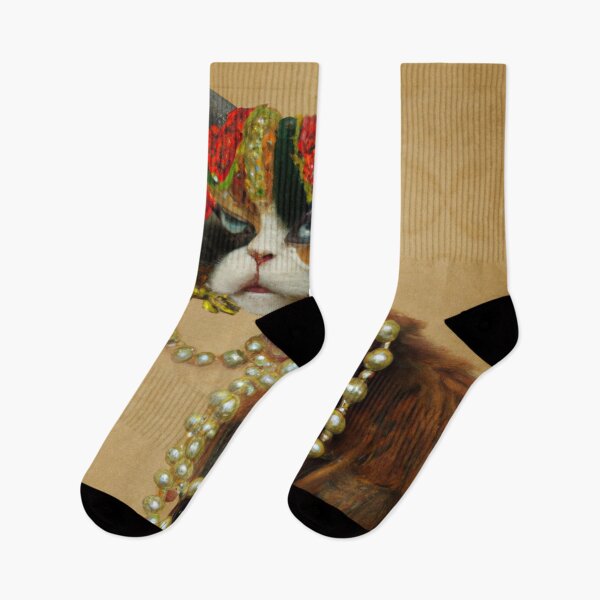 Item preview, Love, Crazy, Kitty, Funny Royal Christmas, Pet Portrait, Royal Cat Paintings, Renaissance Pet King Portrait, Classic Pet Portrait, Print, Animal Wall Art  designed and sold by RadRococo.