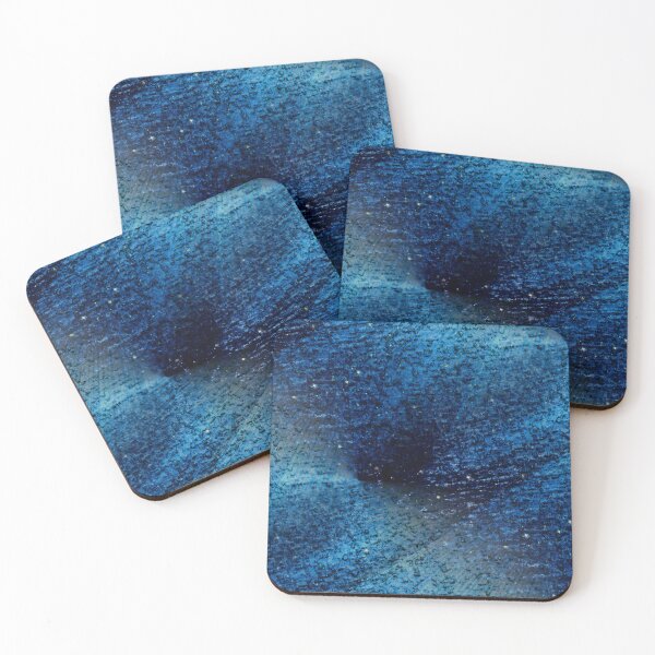 Item preview, Blue painted beech bark designed and sold by AdioraStore.