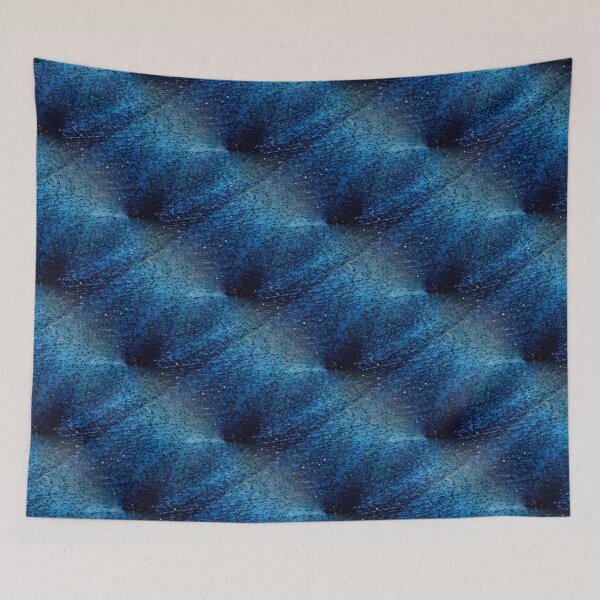 Item preview, Blue painted beech bark designed and sold by AdioraStore.