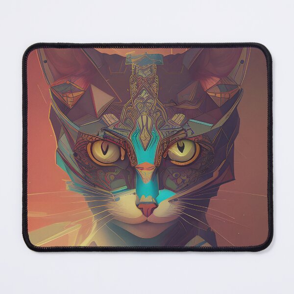 Item preview, Geometric Cat - Modern Digital Art designed and sold by Ai-michiart.