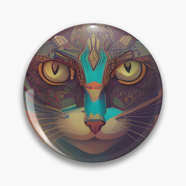 Item preview, Geometric Cat - Modern Digital Art designed and sold by Ai-michiart.
