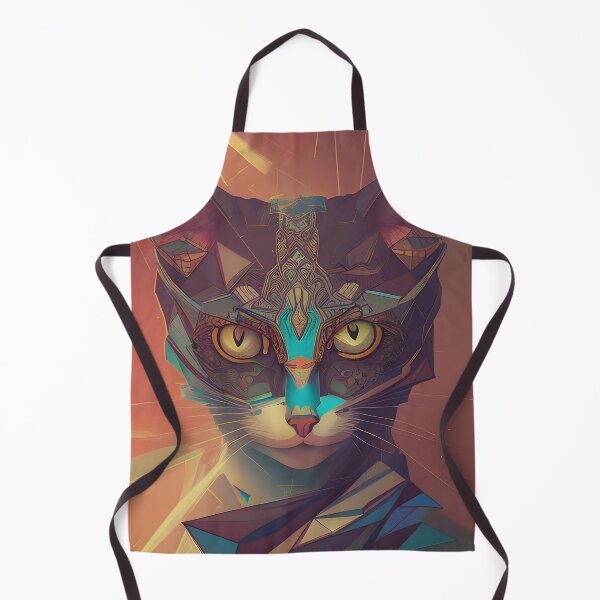 Item preview, Geometric Cat - Modern Digital Art designed and sold by Ai-michiart.