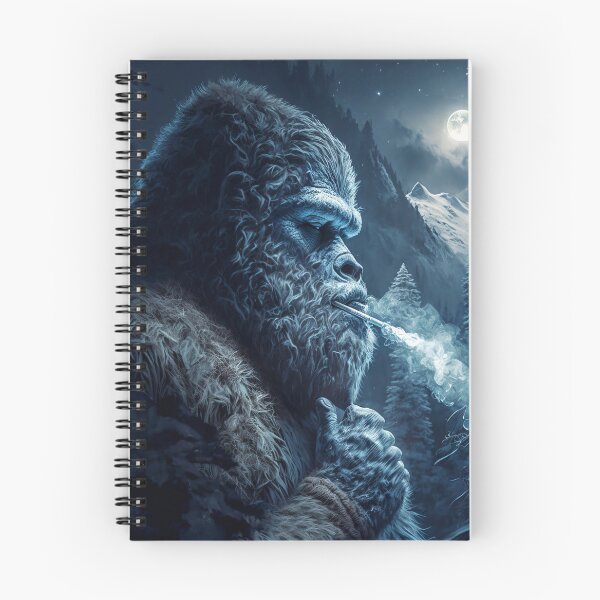 Artikelvorschau, Bigfoot raucht unter den Sternen entworfen und verkauft von MasartDesigns.