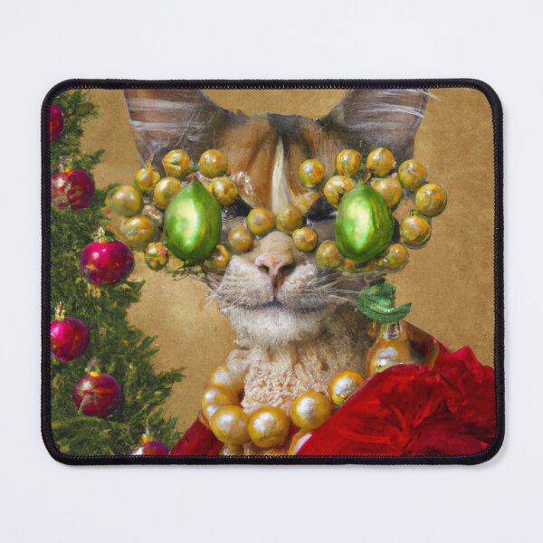 Item preview, Really Funny Crazy, Kitty, Funny Royal Christmas, Pet Portrait, Royal Cat Paintings, Renaissance Pet King Portrait, Classic Pet Portrait, Print, Animal Wall Art designed and sold by RadRococo.
