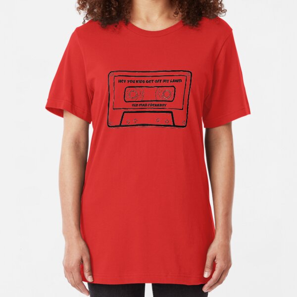 heykidsGOML B&W Cassette Tape Logo Slim Fit T-Shirt