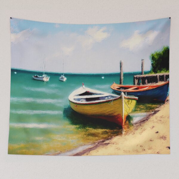 Item preview, Boats on Lake Michigan #2 designed and sold by devwalk92.