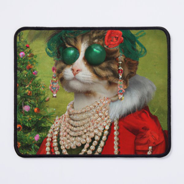Item preview, Ugly, Crazy, Kitty, Funny Royal Christmas, Pet Portrait, Royal Cat Paintings, Renaissance Pet King Portrait, Classic Pet Portrait, Print, Animal Wall Art designed and sold by RadRococo.