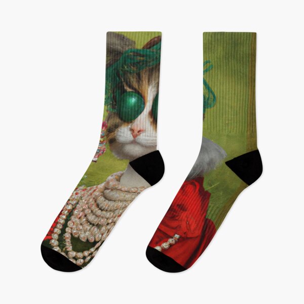 Item preview, Ugly, Crazy, Kitty, Funny Royal Christmas, Pet Portrait, Royal Cat Paintings, Renaissance Pet King Portrait, Classic Pet Portrait, Print, Animal Wall Art  designed and sold by RadRococo.