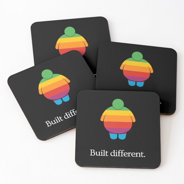 Item preview, Built Different - Body improvement gym motivation - Ad Parody (colorful) designed and sold by MillennialMemer.