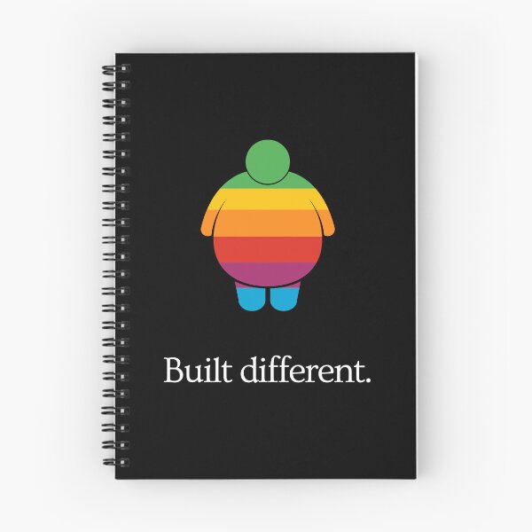 Item preview, Built Different - Body improvement gym motivation - Ad Parody (colorful) designed and sold by MillennialMemer.