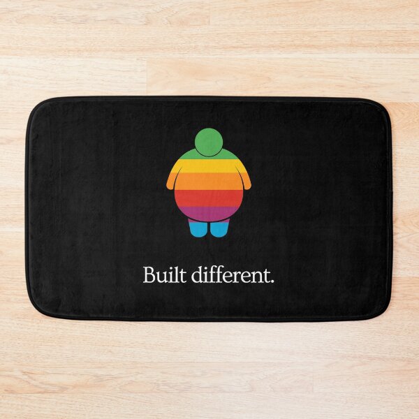 Item preview, Built Different - Body improvement gym motivation - Ad Parody (colorful) designed and sold by MillennialMemer.