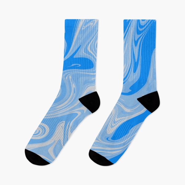 Item preview, Blue Aqua Waves Liquid Abstract Artwork  designed and sold by patternsoup.