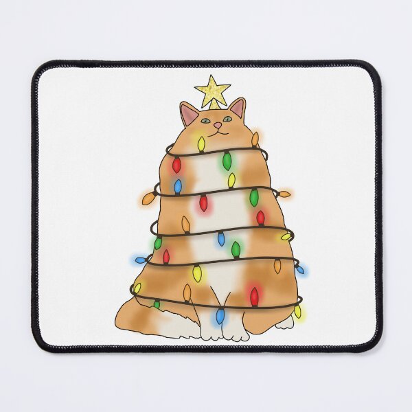 Item preview, Fluffy Orange cat christmas tree designed and sold by Becky-Marie.