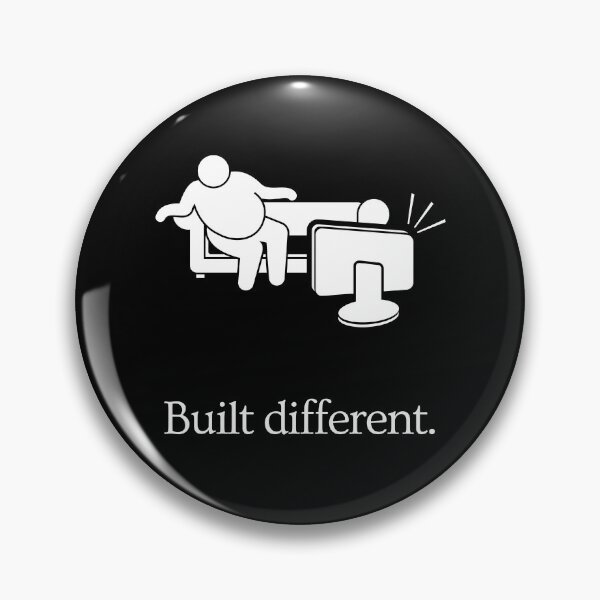 Item preview, Built Different - Body improvement gym motivation - Ad Parody - TV time designed and sold by MillennialMemer.