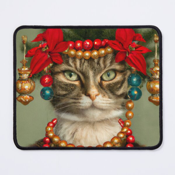 Item preview, Weird, Crazy, Kitty, Funny Royal Christmas, Pet Portrait, Royal Cat Paintings, Renaissance Pet King Portrait, Classic Pet Portrait, Print, Animal Wall Art designed and sold by RadRococo.